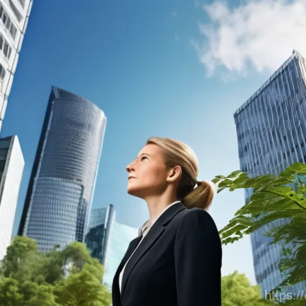 법인세율 변화 추이 - **Prompt:** A determined German female entrepreneur, aged 35-45, dressed in a smart business suit, s...
