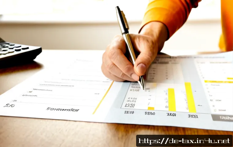 월세 세액공제 조건 - Photorealistic German renter reviewing tax deduction eligibility at a tidy apartment dining table, m...